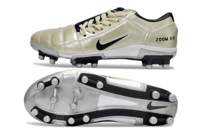 Nike Air Zoom Total 90 III FG Football Boots - Beige/Black/White