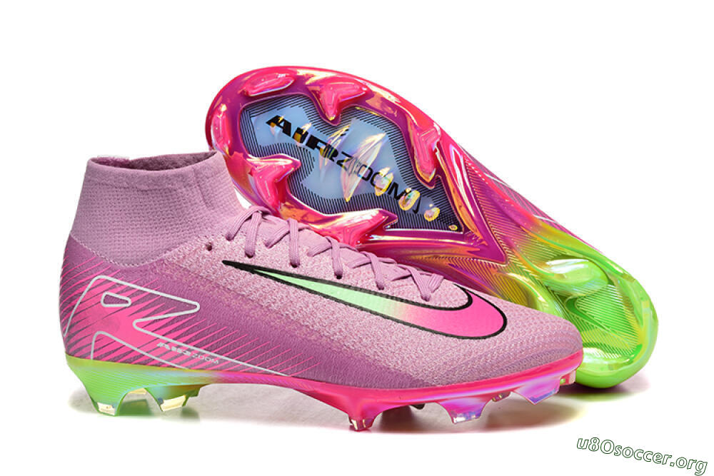 Nike Air Zoom Mercurial Superfly 10 Elite FG Football Boots - Pink/White/Yellow 2