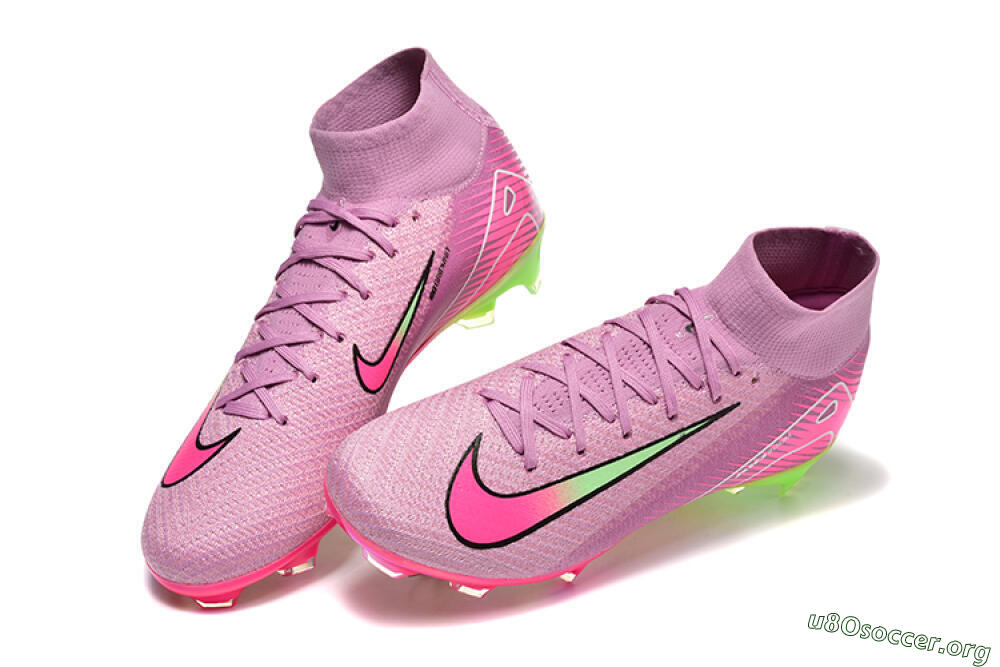 Nike Air Zoom Mercurial Superfly 10 Elite FG Football Boots - Pink/White/Yellow 6