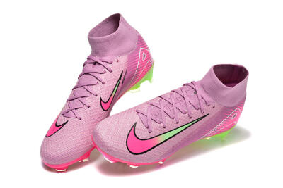 Nike Air Zoom Mercurial Superfly 10 Elite FG Football Boots - Pink/White/Yellow