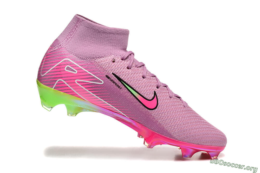 Nike Air Zoom Mercurial Superfly 10 Elite FG Football Boots - Pink/White/Yellow 7