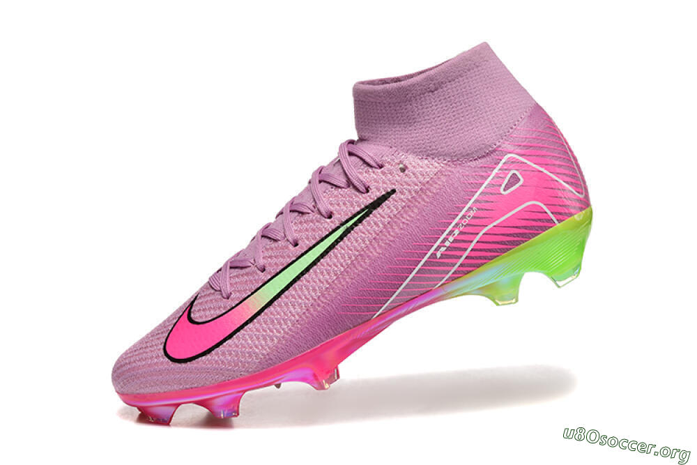 Nike Air Zoom Mercurial Superfly 10 Elite FG Football Boots - Pink/White/Yellow 8