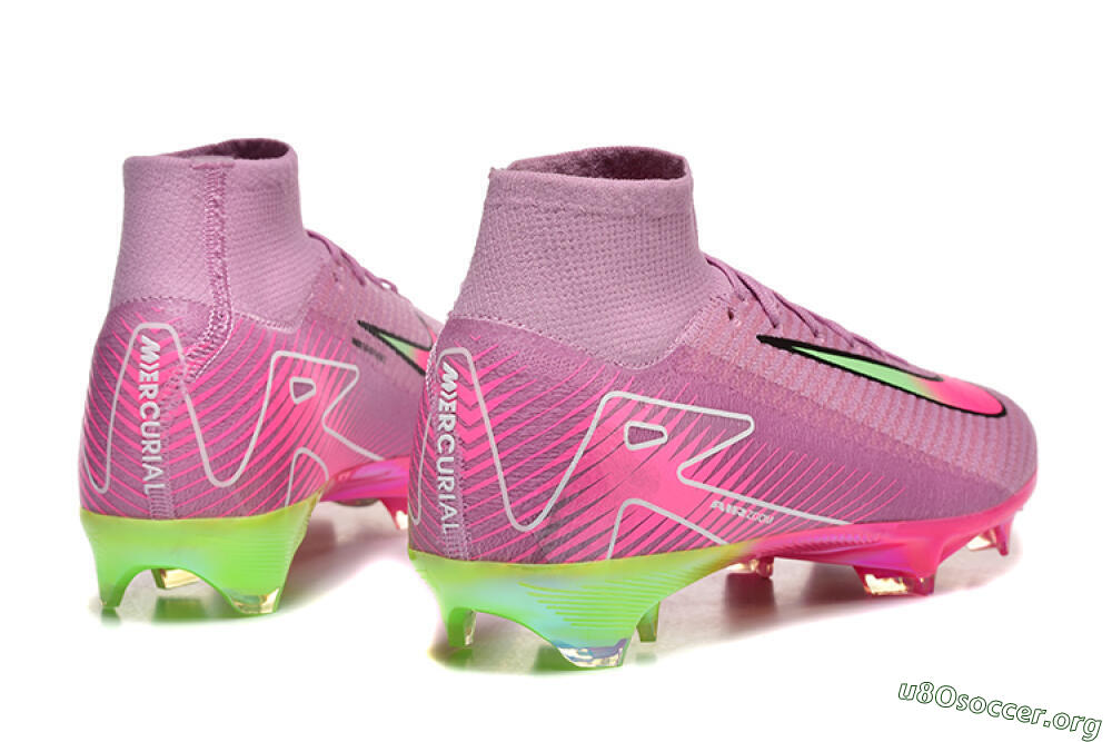 Nike Air Zoom Mercurial Superfly 10 Elite FG Football Boots - Pink/White/Yellow 9