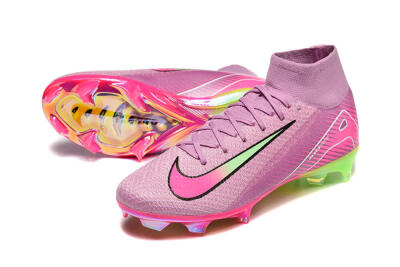 Nike Air Zoom Mercurial Superfly 10 Elite FG Football Boots - Pink/White/Yellow