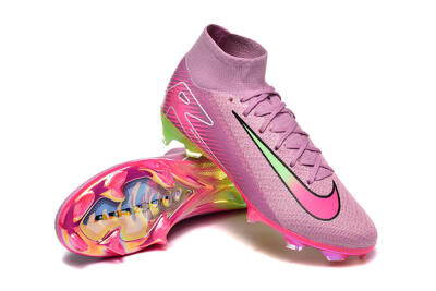 Nike Air Zoom Mercurial Superfly 10 Elite FG Football Boots - Pink/White/Yellow