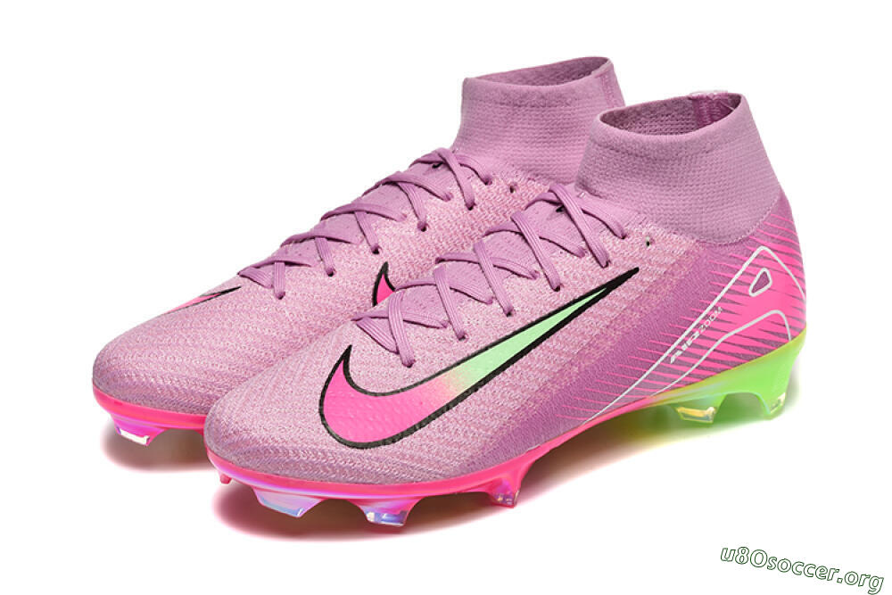 Nike Air Zoom Mercurial Superfly 10 Elite FG Football Boots - Pink/White/Yellow 5