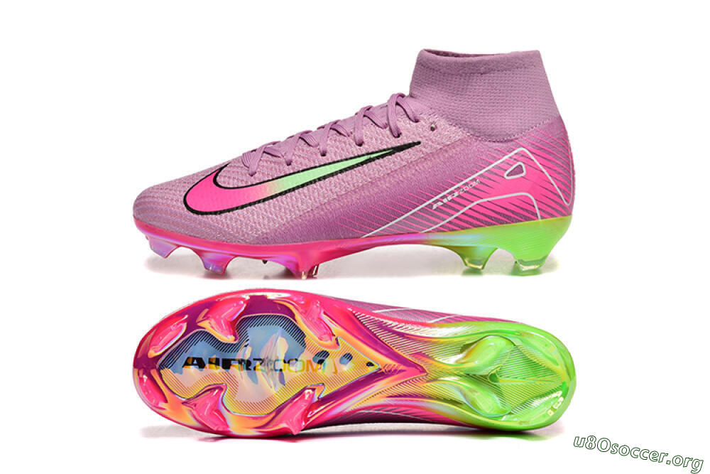 Nike Air Zoom Mercurial Superfly 10 Elite FG Football Boots - Pink/White/Yellow 1