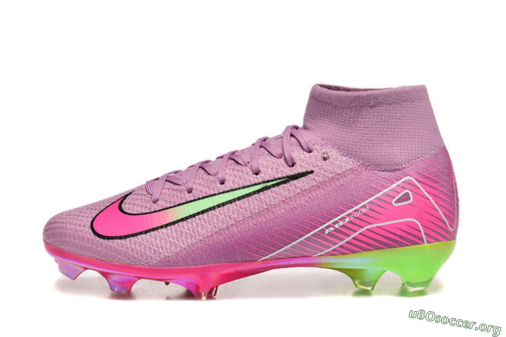 Nike Air Zoom Mercurial Superfly 10 Elite FG Football Boots - Pink/White/Yellow 3