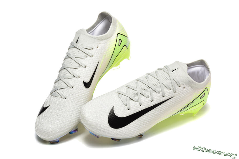 Nike Air Zoom Mercurial Vapor 16 Elite FG Football Boots - White/Black/Yellow 6