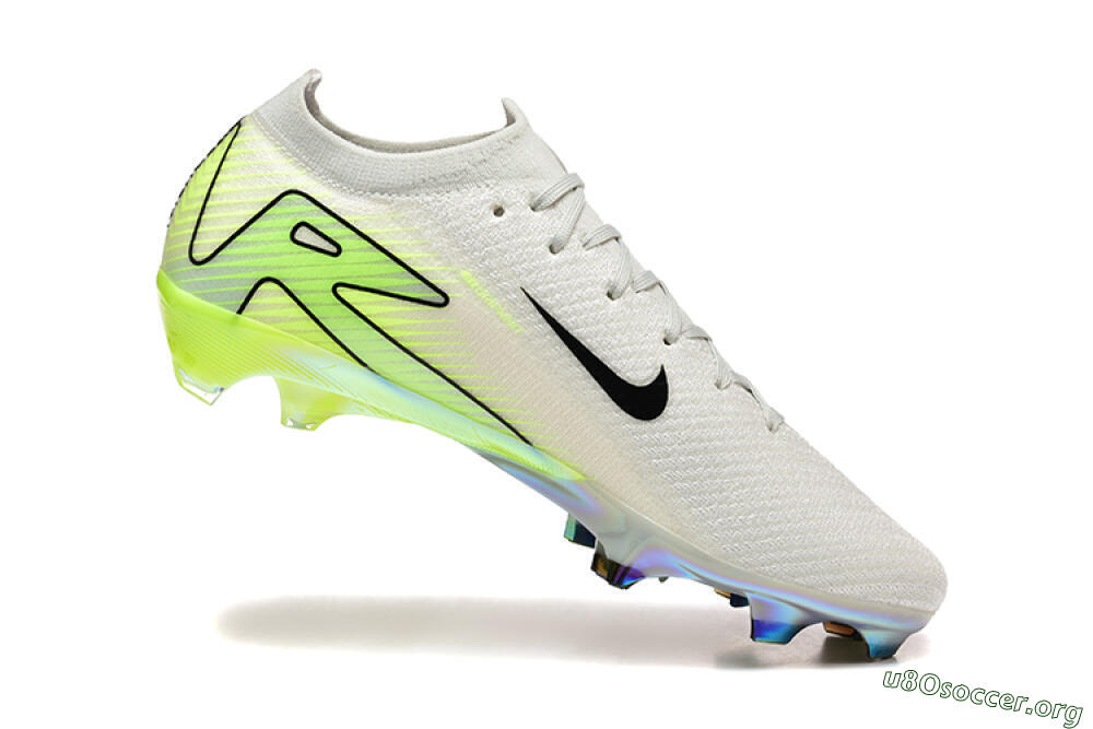 Nike Air Zoom Mercurial Vapor 16 Elite FG Football Boots - White/Black/Yellow 7