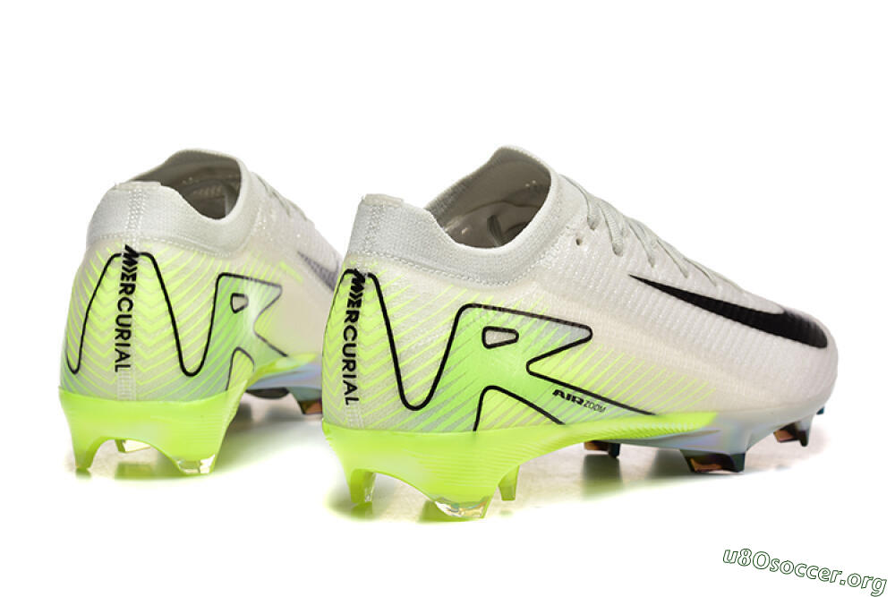 Nike Air Zoom Mercurial Vapor 16 Elite FG Football Boots - White/Black/Yellow 9