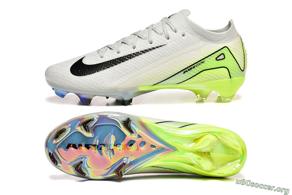 Nike Air Zoom Mercurial Vapor 16 Elite FG Football Boots - White/Black/Yellow 1