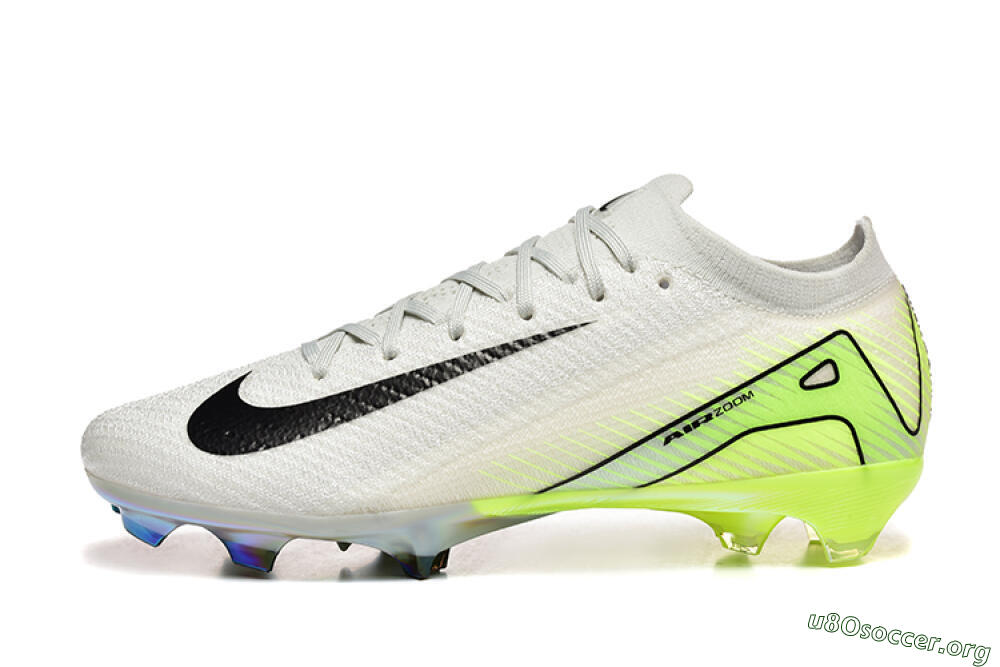 Nike Air Zoom Mercurial Vapor 16 Elite FG Football Boots - White/Black/Yellow 3
