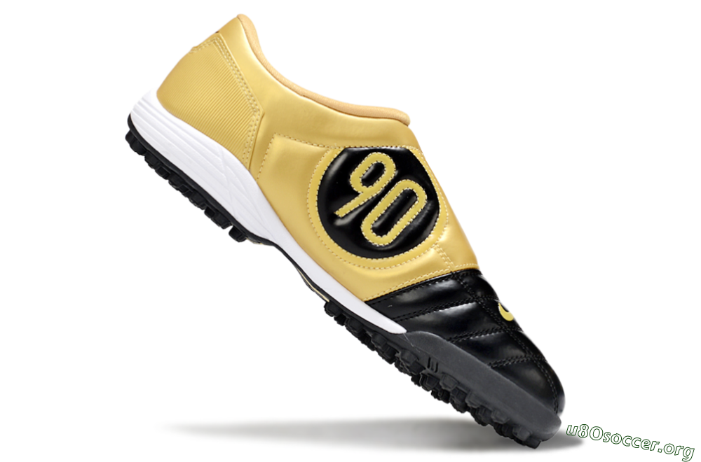 Nike Total 90 III TF Football Shoes - Black/Yellow/White 5