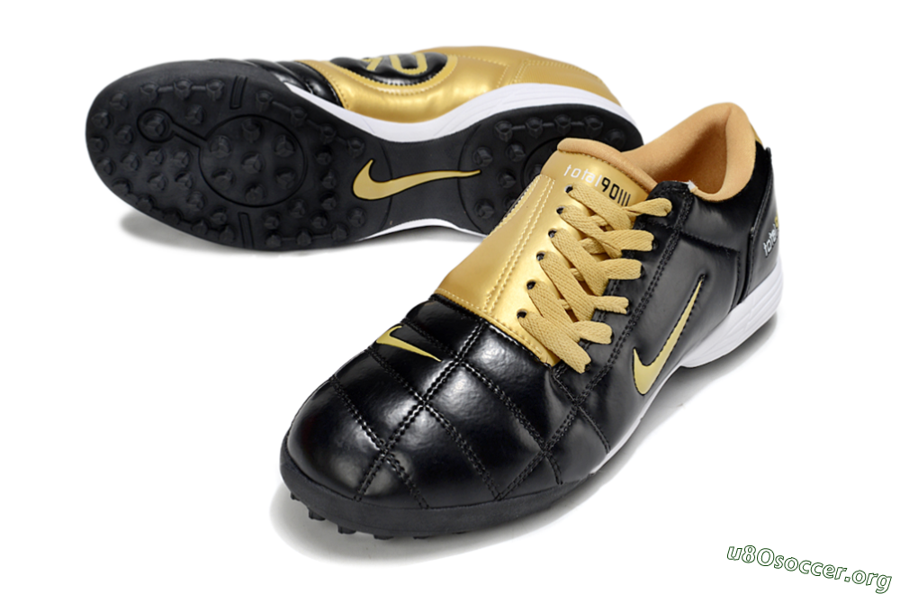Nike Total 90 III TF Football Shoes - Black/Yellow/White 0
