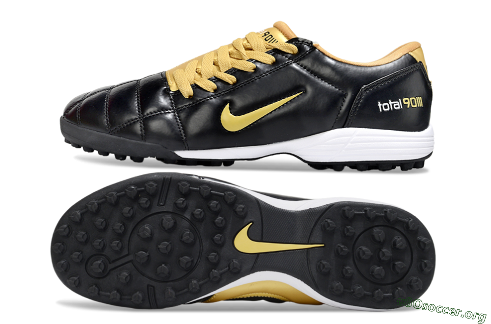 Nike Total 90 III TF Football Shoes - Black/Yellow/White 1