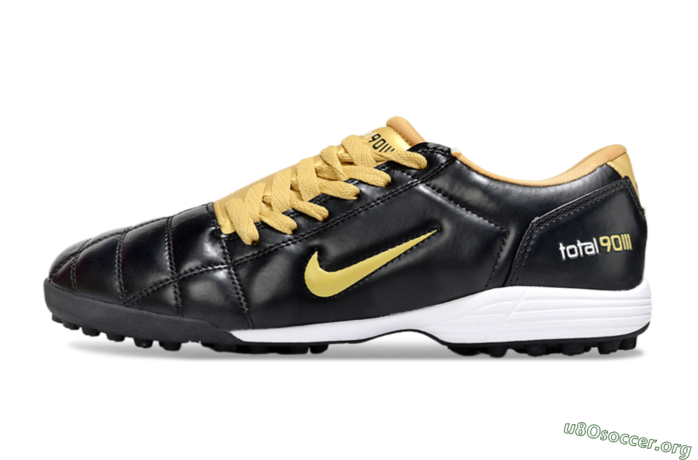 Nike Total 90 III TF Football Shoes - Black/Yellow/White 3