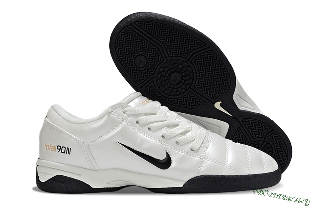 Nike Total 90 III IC Football Shoes - Beige/Black/White 2
