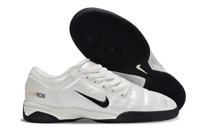 Nike Total 90 III IC Football Shoes - Beige/Black/White
