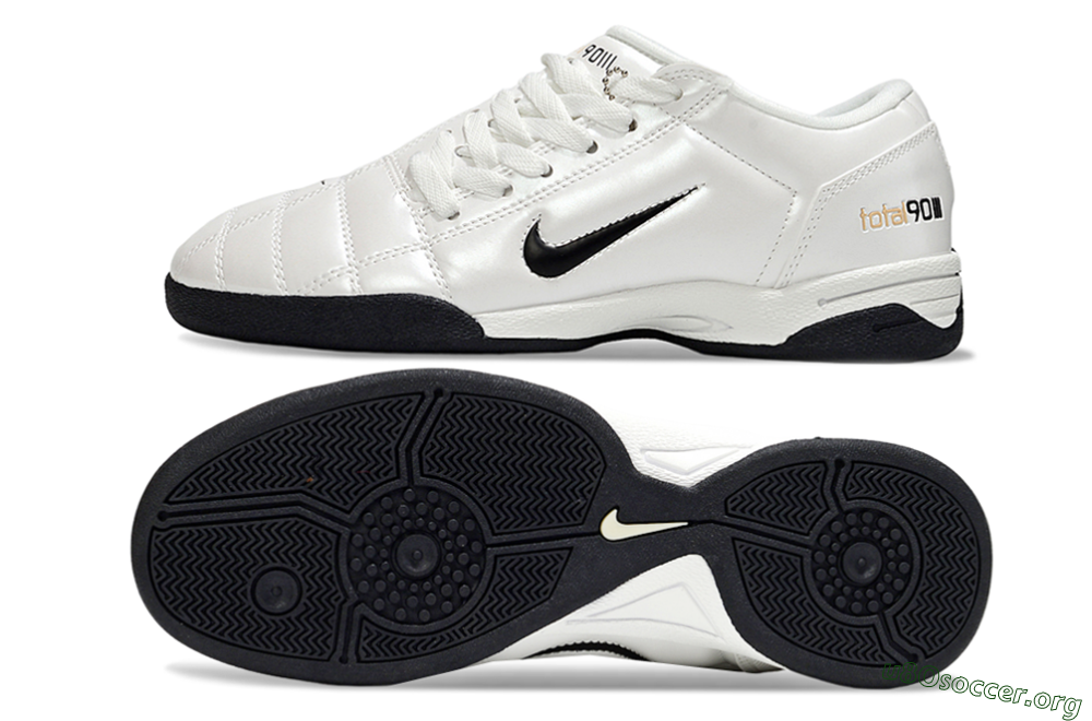 Nike Total 90 III IC Football Shoes - Beige/Black/White 1