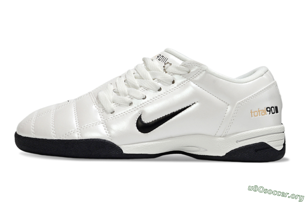 Nike Total 90 III IC Football Shoes - Beige/Black/White 3