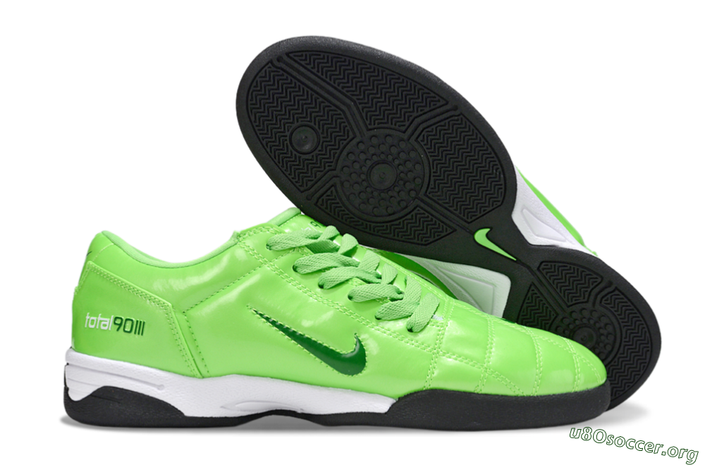 Nike Total 90 III IC Football Shoes - Yellow/Green/White 2