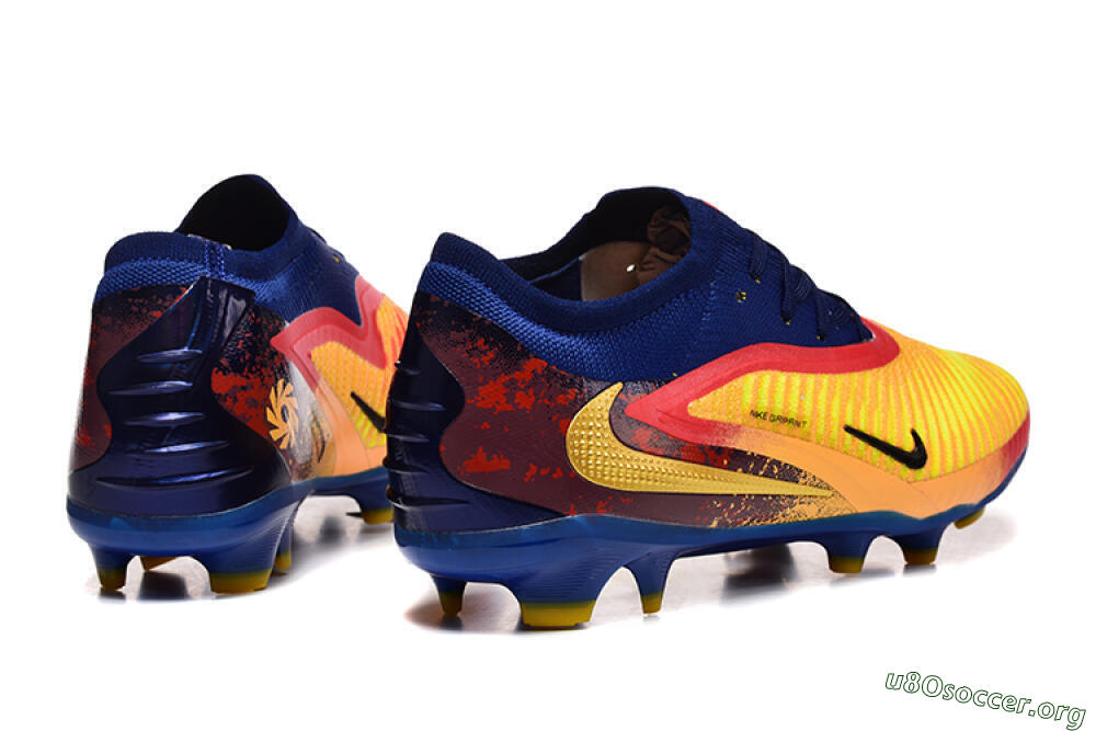 Nike Phantom GX 3 Elite FG Football Boots - Blue/Gold/Red 9