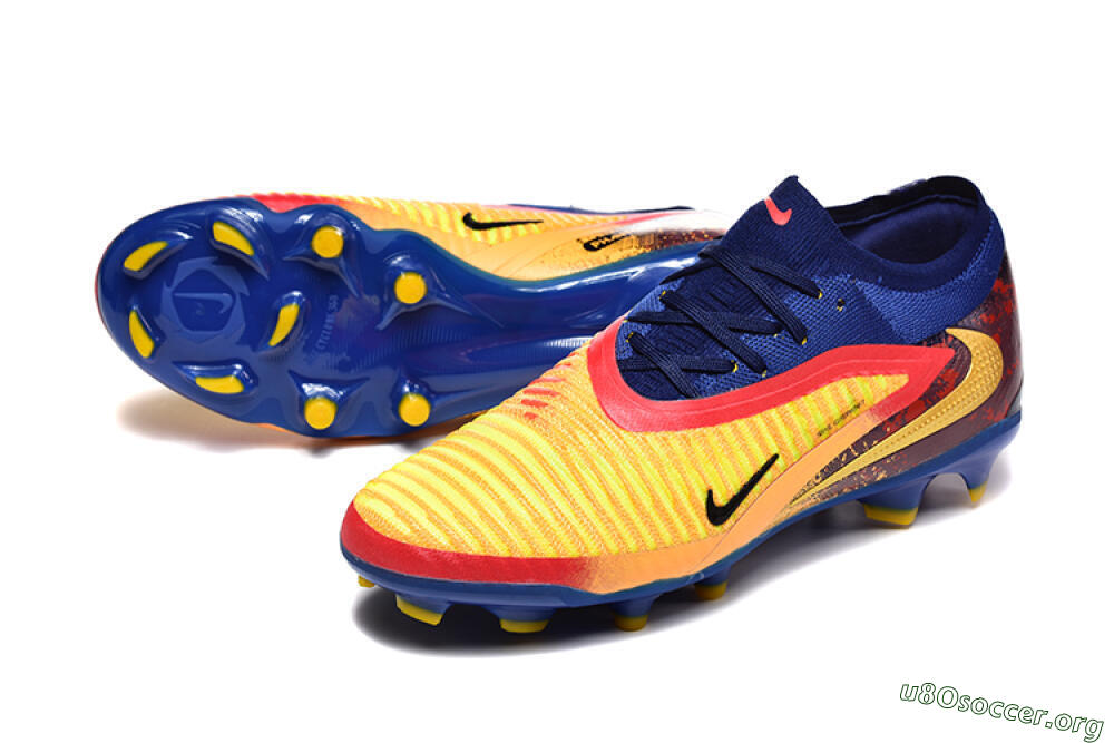 Nike Phantom GX 3 Elite FG Football Boots - Blue/Gold/Red 0