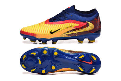 Nike Phantom GX 3 Elite FG Football Boots - Blue/Gold/Red
