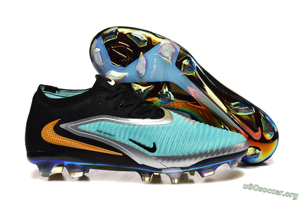 Nike Phantom GX 3 Elite FG Football Boots - Black/Jade/Silver 2