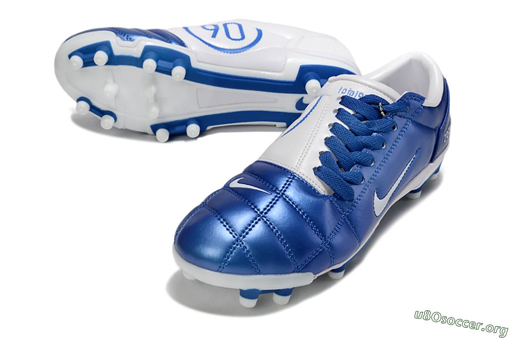 Nike Air Zoom Total 90 III FG Football Boots - Blue/White 0