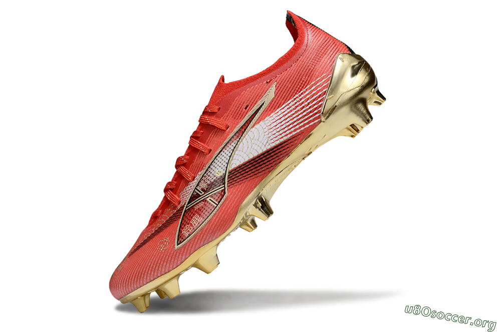 Puma Ultra 5 Ultimate FG Football Boots - Red/White/Gold 5