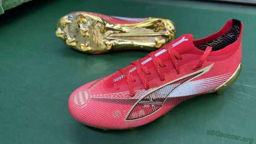 Puma Ultra 5 Ultimate FG Football Boots - Red/White/Gold