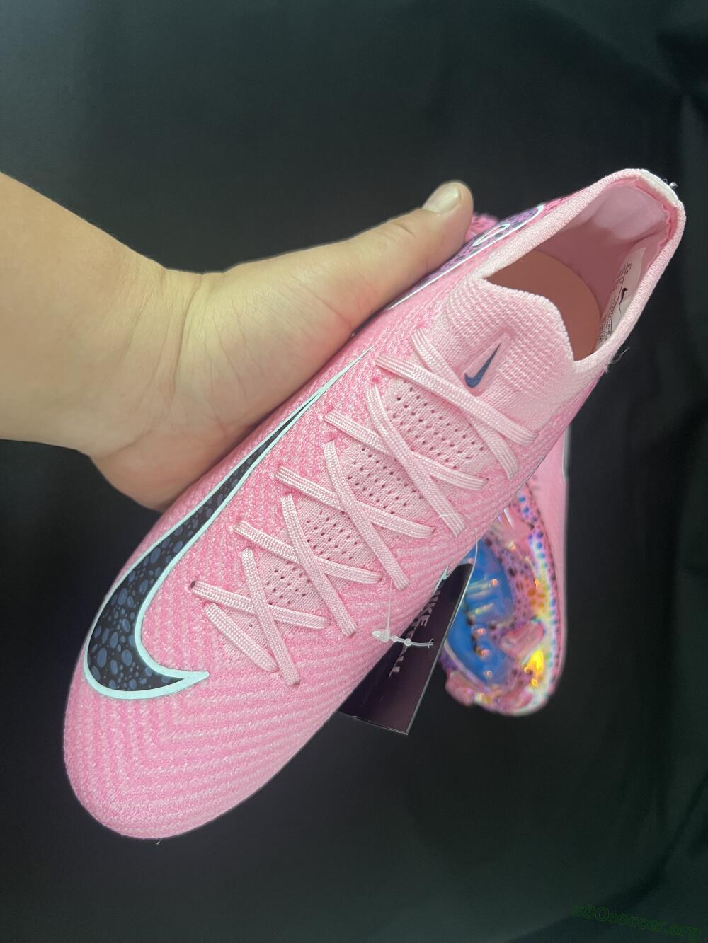 Nike Air Zoom Mercurial Vapor 16 Elite FG Football Boots - Pink/Blue/Black