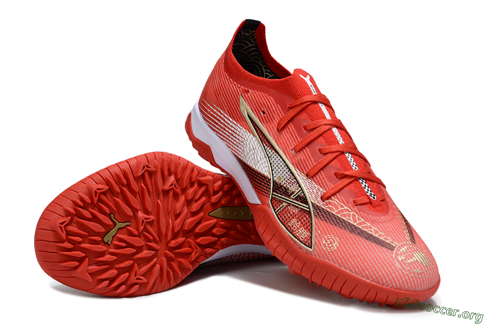 Puma Ultra 5 Ultimate FG Football Boots - Red/White/Gold 0