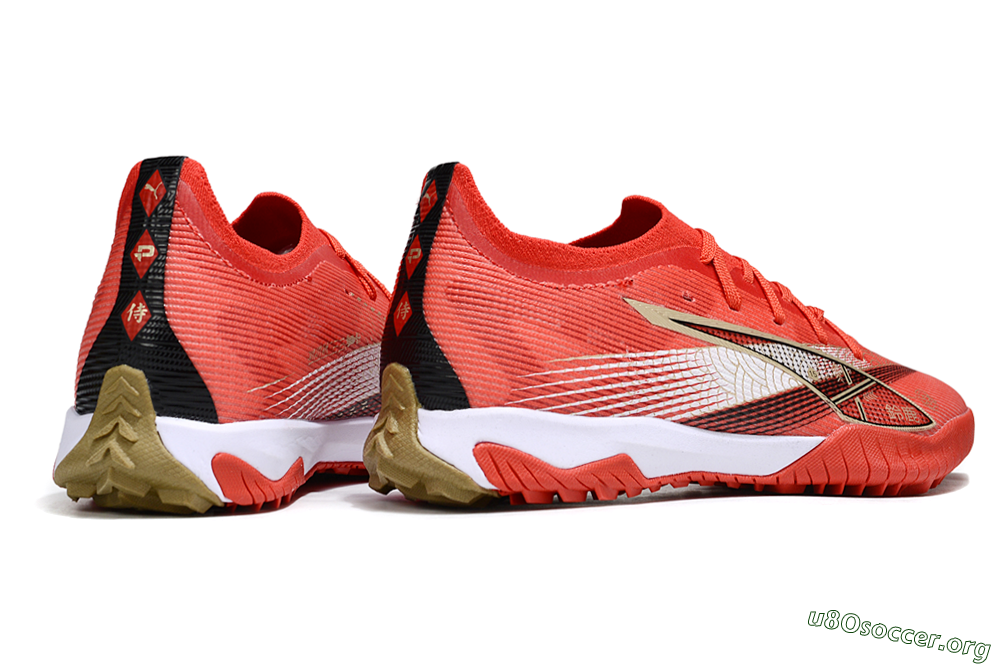 Puma Ultra 5 Ultimate FG Football Boots - Red/White/Gold 6