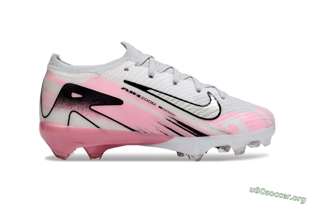 Nike Air Zoom Mercurial Vapor 16 Elite FG Football Boots - Grey/Silver/Pink 6