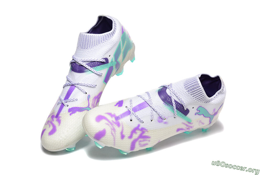 Puma Future Ultimate FG Football Boots - White/Purple/Jade 6
