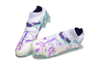 Puma Future Ultimate FG Football Boots - White/Purple/Jade