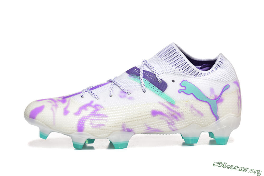 Puma Future Ultimate FG Football Boots - White/Purple/Jade 3