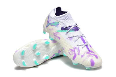 Puma Future Ultimate FG Football Boots - White/Purple/Jade