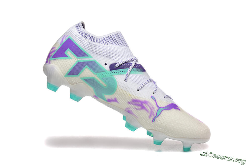 Puma Future Ultimate FG Football Boots - White/Purple/Jade 7