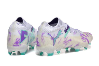 Puma Future Ultimate FG Football Boots - White/Purple/Jade
