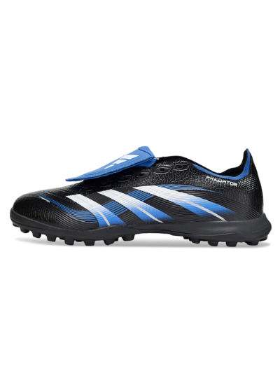 Adidas Predator 25 Elite Foldover Tongue TF Football Shoes - Black/White/Blue