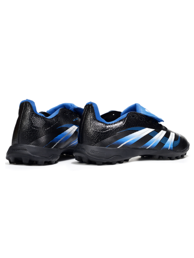 Adidas Predator 25 Elite Foldover Tongue TF Football Shoes - Black/White/Blue