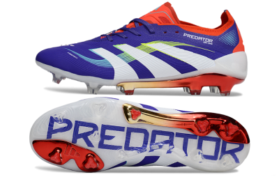 Adidas Predator 25 Elite FG Football Boots - Blue/White/Red