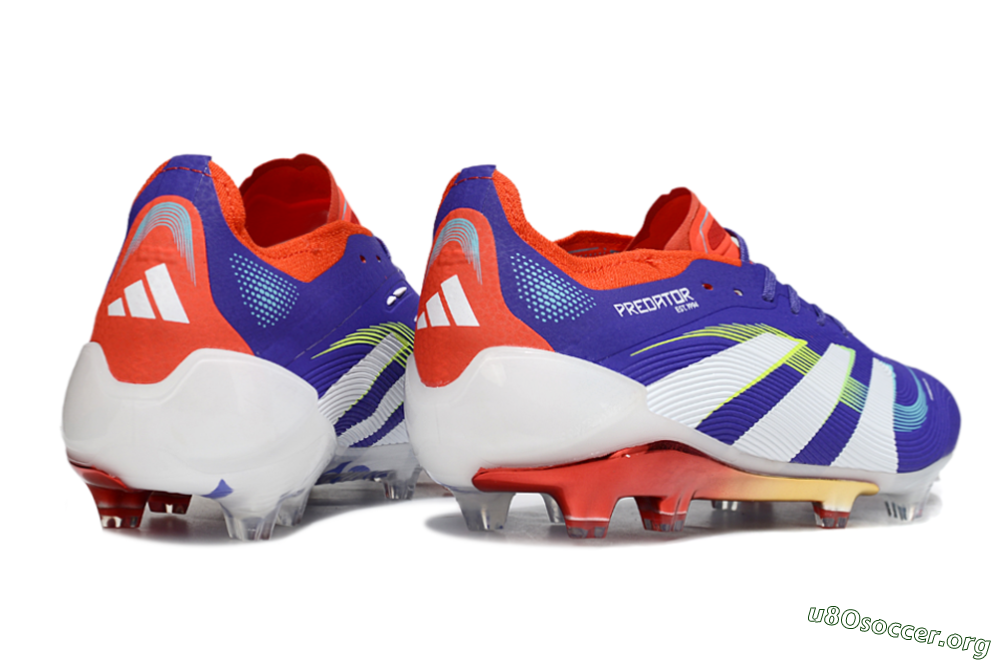 Adidas Predator 25 Elite FG Football Boots - Blue/White/Red 6