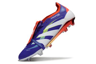 Adidas Predator 25 Elite Foldover Tongue FG Football Boots - Blue/White/Red