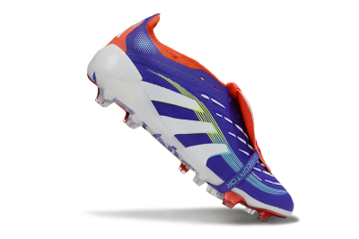 Adidas Predator 25 Elite Foldover Tongue FG Football Boots - Blue/White/Red
