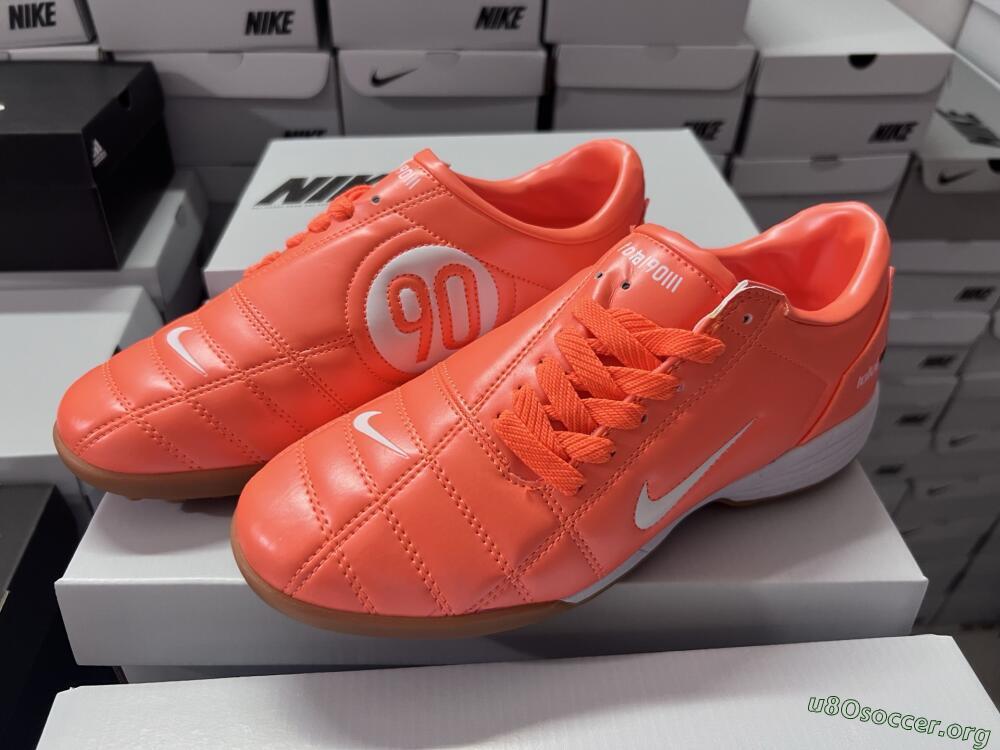 Nike Total 90 III TF Football Shoes - Orange/White